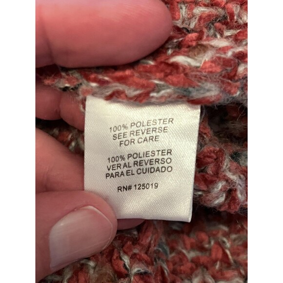 Joseph A Sweater Womens Small Rust Multicolor Chunky Knit Pullover Cozy NWT - Picture 7 of 8